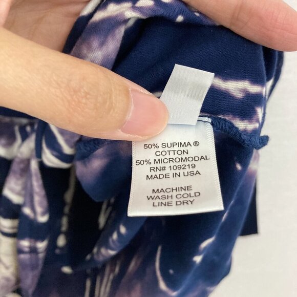 New Ma + Ch Marika Charles Artsy Abstract Lagenlook Relaxed Stretch Top Large - Picture 8 of 10